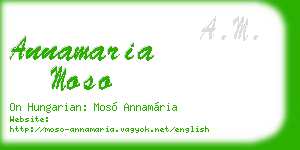 annamaria moso business card
