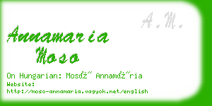 annamaria moso business card